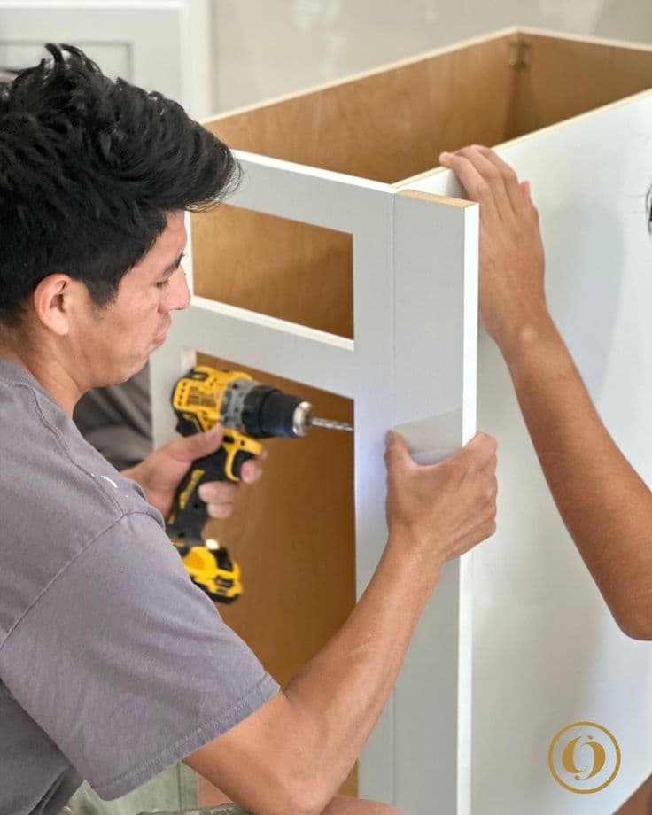 Custom cabinetry installation